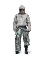 Graffiti wide leg jeans