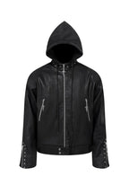 Heavy Duty Faux Two Piece Padded PU Leather Jacket