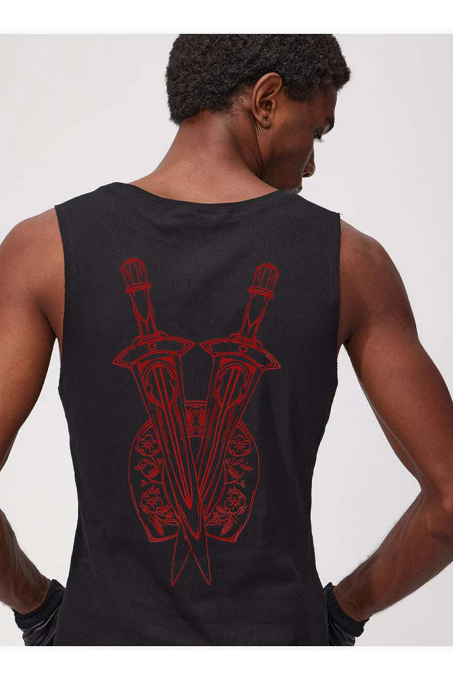 Horseback Sword Graphic Tank Top