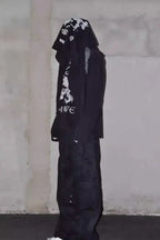 Lion Club Patchwork Washed Jersey Long Sleeve T-shirt