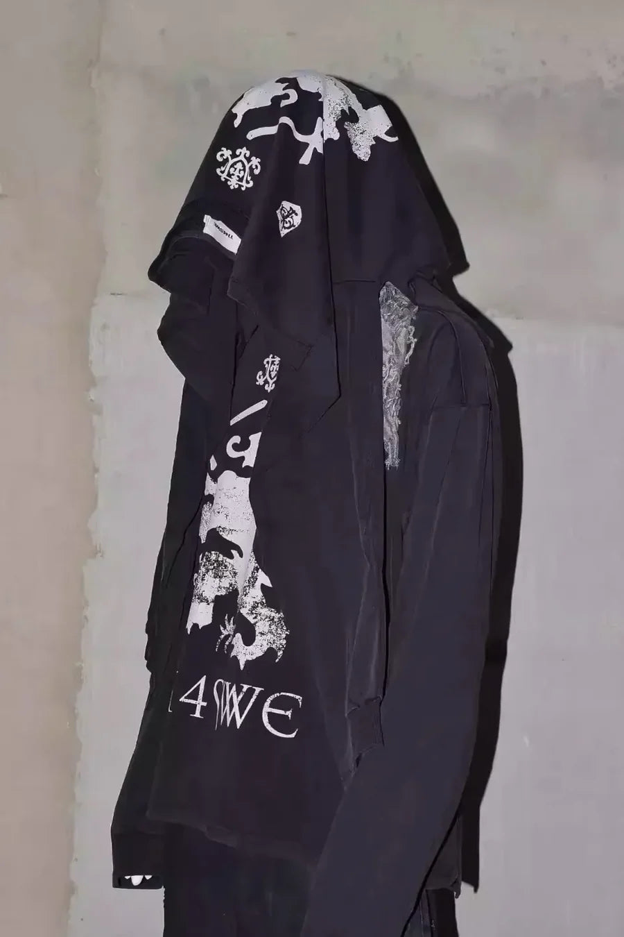 Lion Club Patchwork Washed Jersey Long Sleeve T-shirt