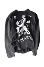 Lion Club Patchwork Washed Jersey Long Sleeve T-shirt