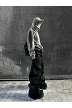 Metal Cross Split Leather Belt