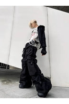 New Vintage Phoenix Punk Floral Print Crushed Long Sleeve