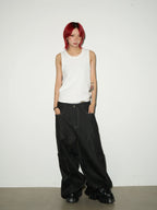 Pocket design wide denim