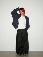 Pocket design wide denim