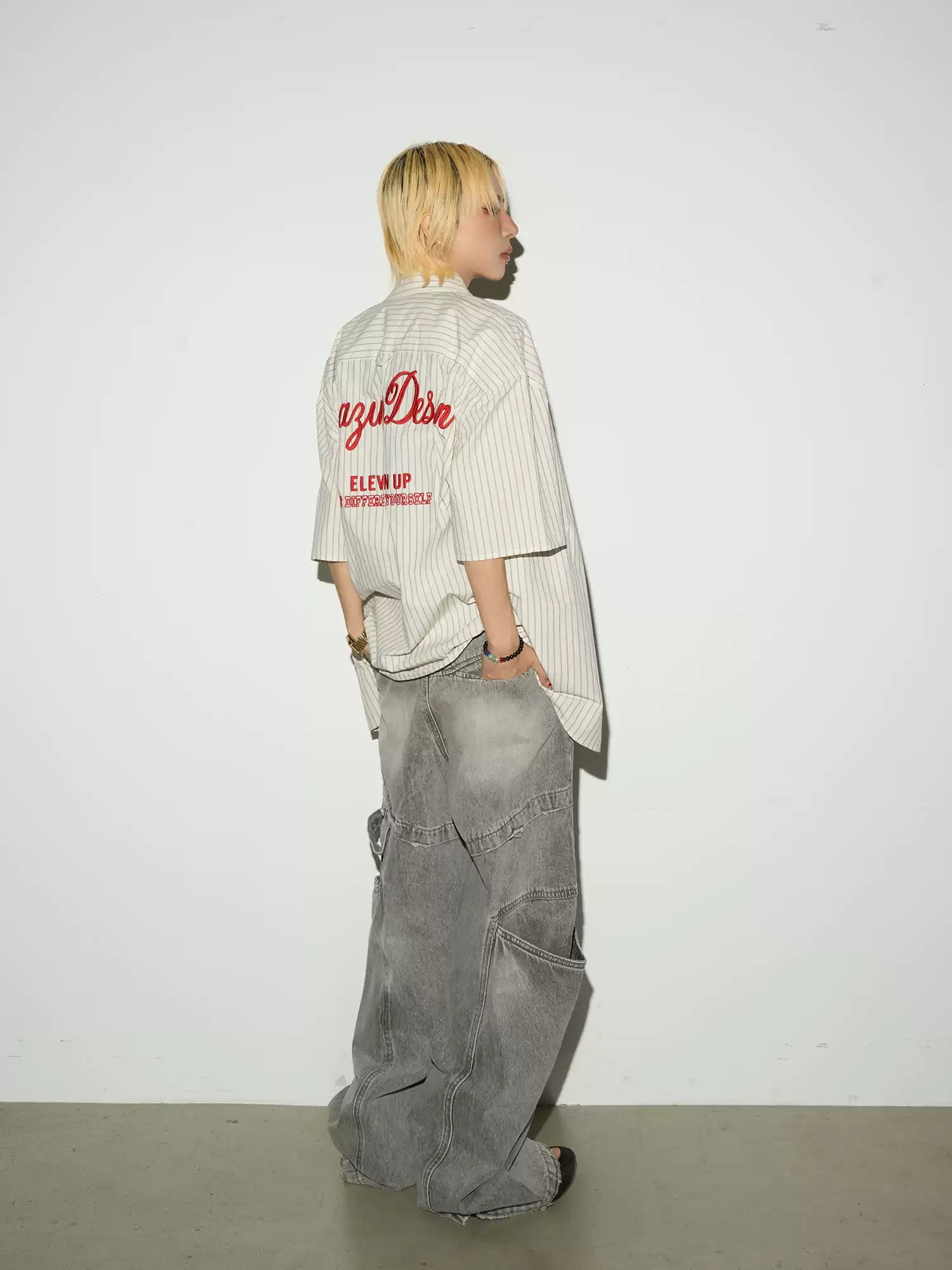 Half-sleeve Stripe Shirts