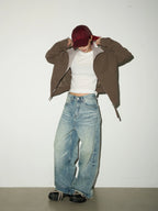 Vintage Wash Loose Denim