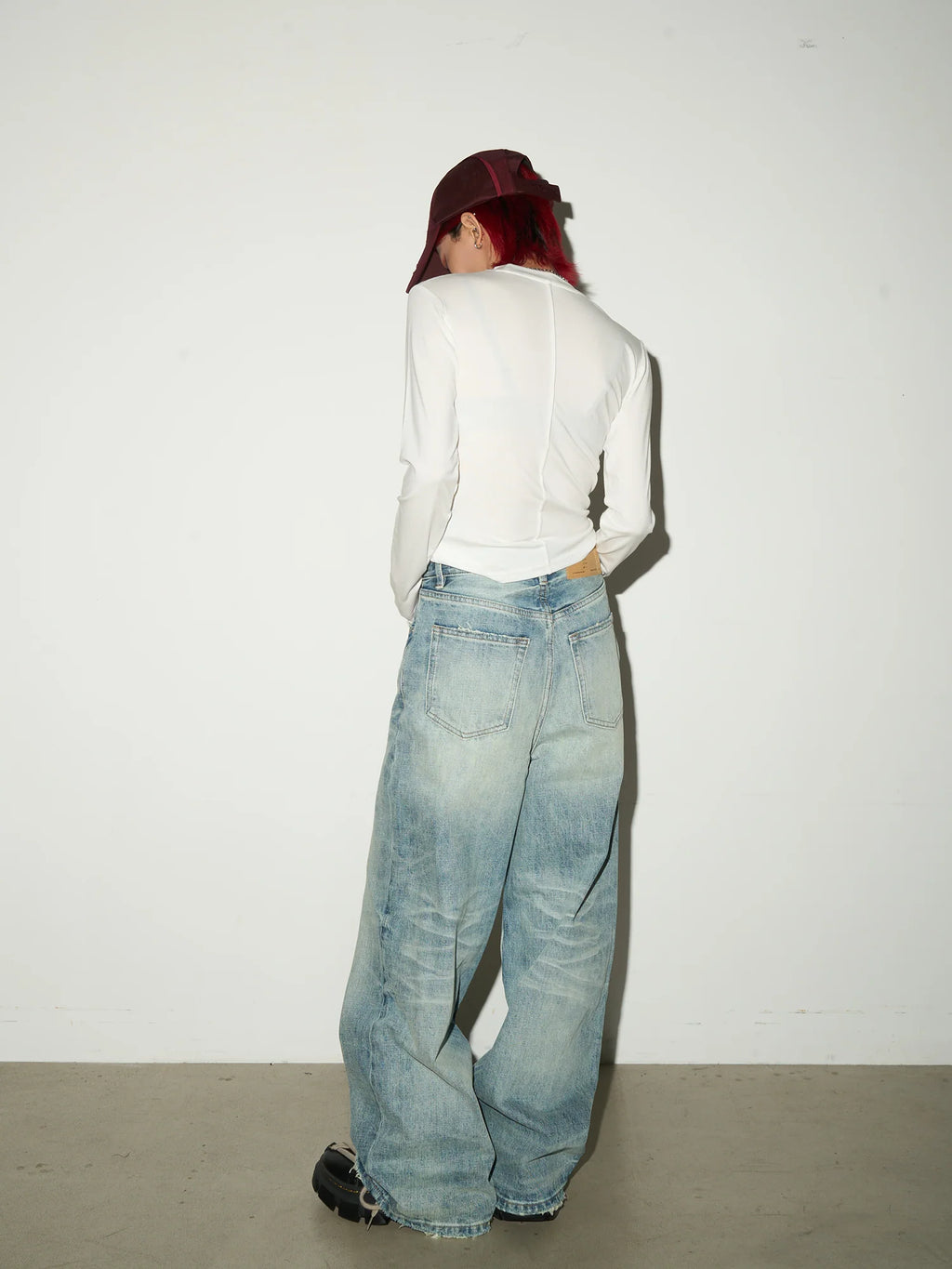 Vintage Wash Loose Denim