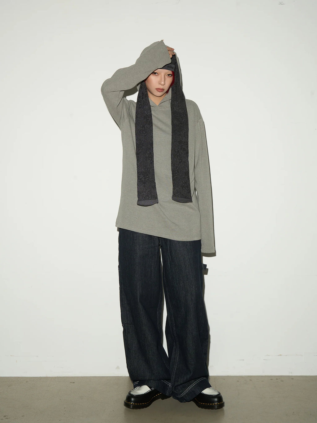 Stitch design baggy denim