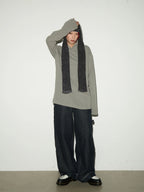 Stitch design baggy denim