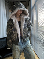 Camouflage hoodie jacket