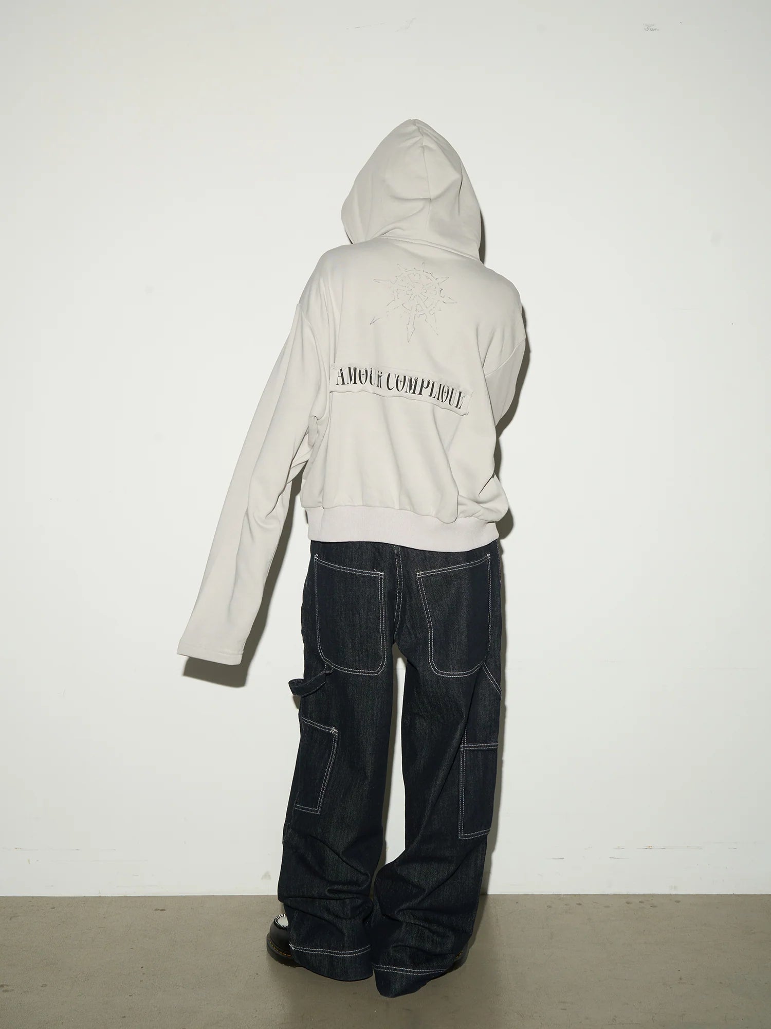 Stitch design baggy denim