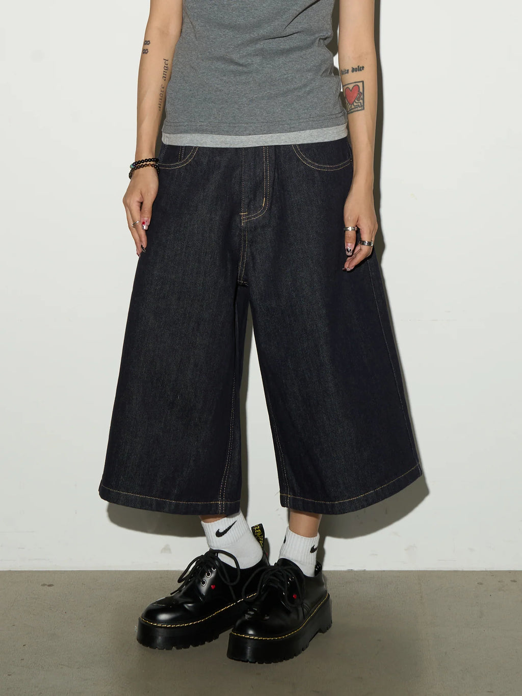 Archive-Fit Denim Shorts