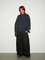 Pocket design wide denim