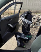 COZY WORLDWIDE ROYAL KNIGHT CLUB WAXED TRACKSUIT  BLACK Pants