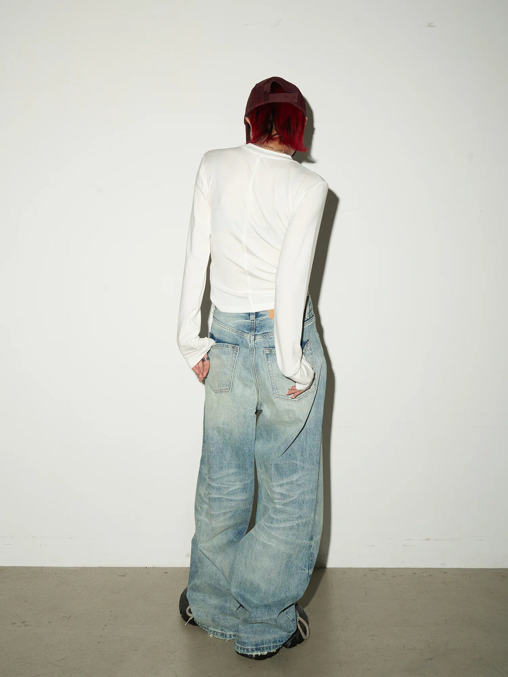 Vintage Wash Loose Denim