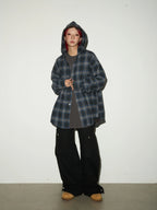 Hooded check shirts