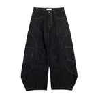 Pocket design wide denim