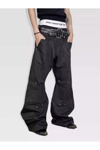 Silver Thread Metal A Shaped Curved Knife Original Cow Cut Denim