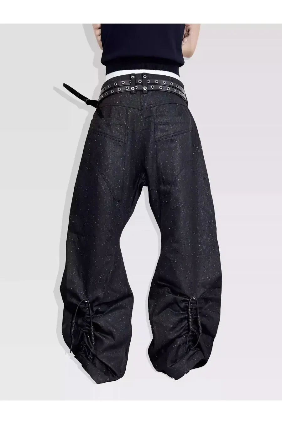 Silver Thread Metal A Shaped Curved Knife Original Cow Cut Denim