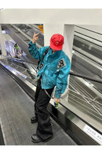 Silver Thread Metal A Shaped Curved Knife Original Cow Cut Denim