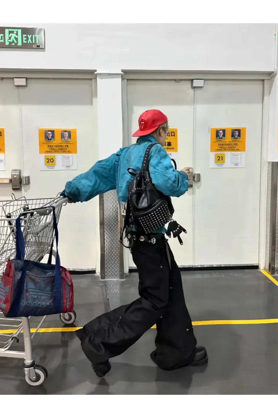 Silver Thread Metal A Shaped Curved Knife Original Cow Cut Denim