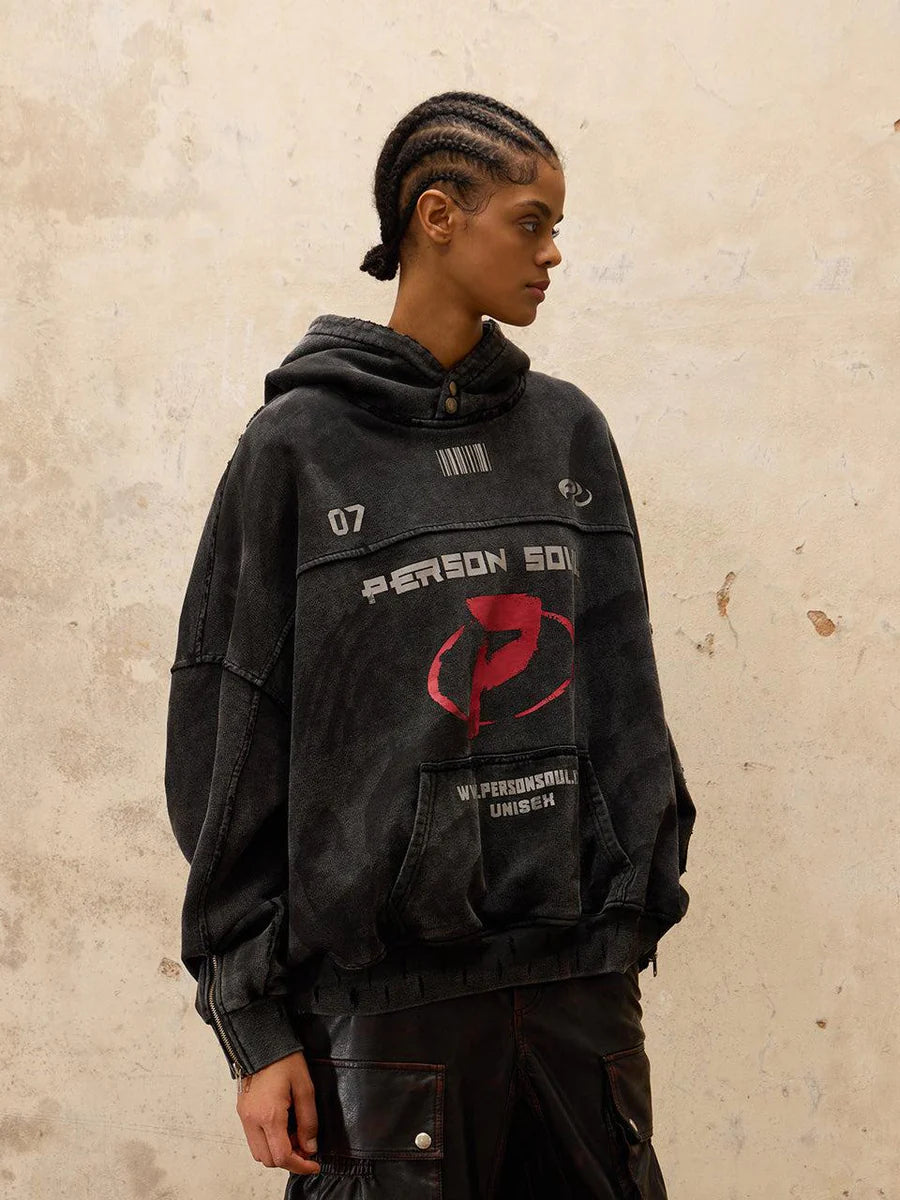 Washing dirty hoodie