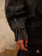 Washing dirty hoodie