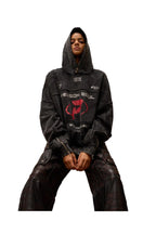 Washing dirty hoodie