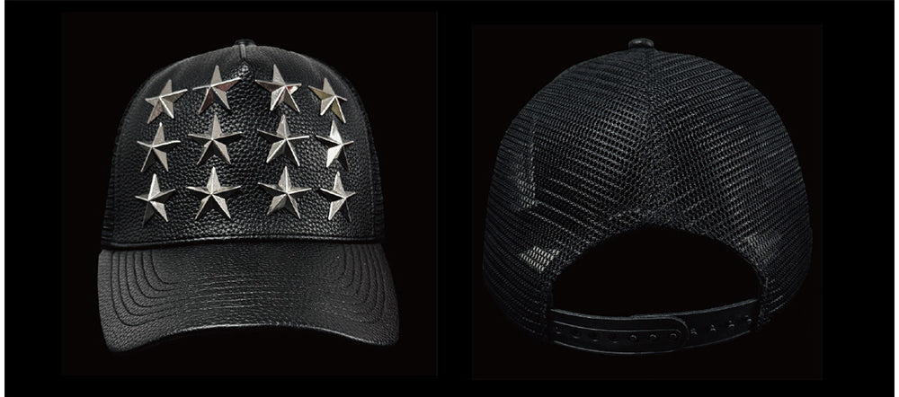 【99CLUB】Silver Star Rivet Trucker Cap