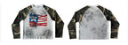 [99CLUB] Distressed Graphic Raglan Long Sleeve