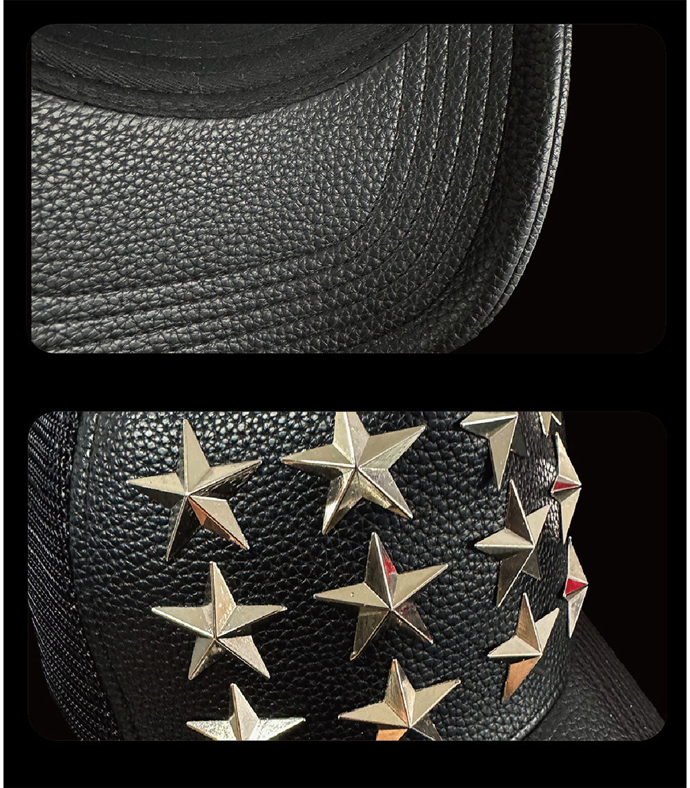 【99CLUB】Silver Star Rivet Trucker Cap