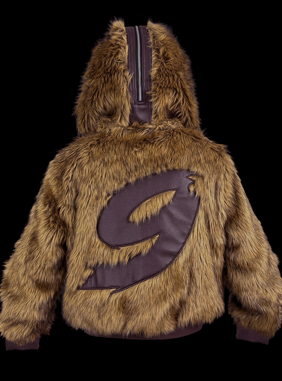 [99CLUB] Faux Fur Hooded N2B Jacket