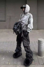 x FFF Soul's Eye Washed Distressed Spray Paint Over Dye Hoodie