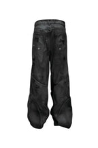 x GOJOYJINNI Armor Patch Distressed Biker Jeans
