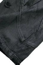 x GOJOYJINNI Armor Patch Distressed Biker Jeans