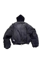 x GOJOYJINNI Washed Round Shaped Bomber Double Layered Hat Aviation Jacket